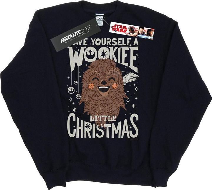 Actual product image Star Wars Girls Wookiee Little Christmas Sweatshirt (152, 158)
