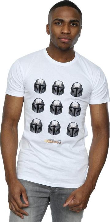 Produktbild Star Wars The Mandalorian Helmet Pattern TShirt (L)