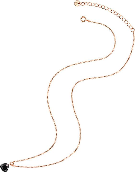 Produktbild Glanzstücke München Damen Herz Sterling Silber Spinell Roségold 40,0 cm Basislänge + 5,0 cm Verlängerung - 32432 (Sterling Silber, 40 - 45 cm)