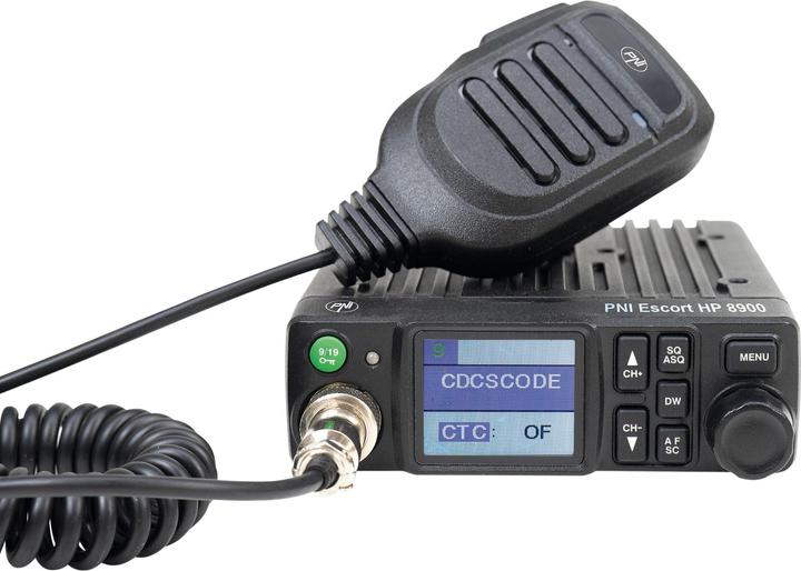Produktbild PNI CB Escort HP 8900 ASQ-Funkpaket, 12–24 V + CB ML70-Antenne, 70 cm mit Magnetfuss 145 mm im Li