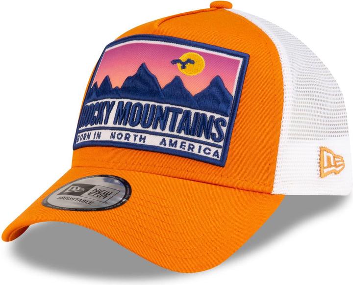 Immagine prodotto New Era 9Forty Cappello Trucker A-Frame - Arancione delle Montagne Rocciose (Taglia unica)