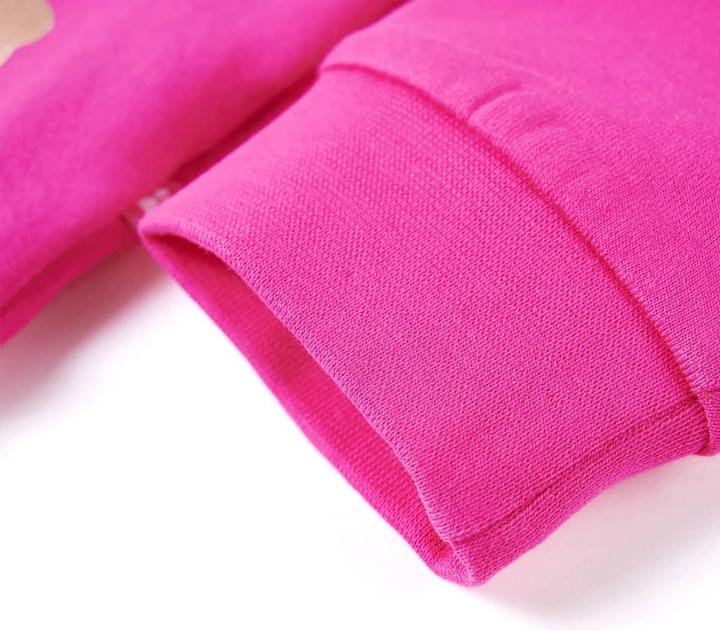 Actual product image VidaXL Children's sweatshirt dark pink 116,Material: 95 % cotton. 5 (116)