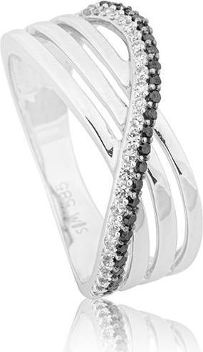 Produktbild Breuning RING - BRILLANT SCHWARZ/Brill. 0,245 Ct. H/p1 (50, 585/14 K Gold)