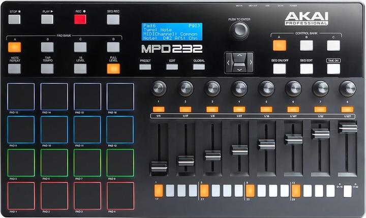 Immagine prodotto Akai Professional MPD 232 Pad Controller MIDI USB RGB Nero (Controllo)