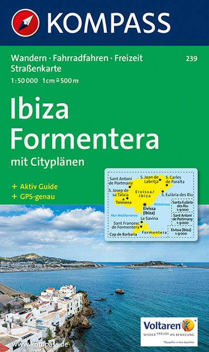 Produktbild KOMPASS Wanderkarte Ibiza, Formentera