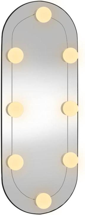 Immagine prodotto VidaXL Wandspiegel mit LED-Leuchten 20x50 cm Glas Oval (20 x 50 cm)