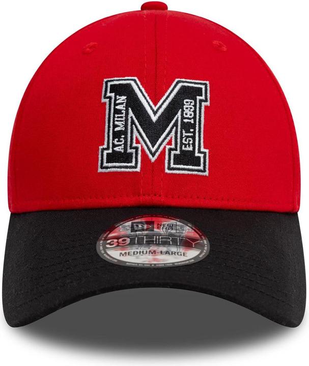 Actual product image New Era 39Thirty Stretch Cap - AC Mailand schwarz - S/M (S/M)