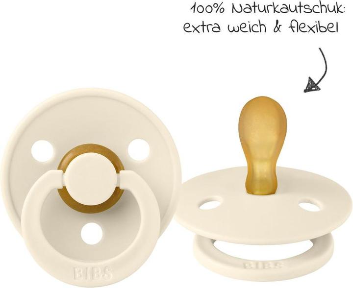 Produktbild Bibs Colour Latex Schnuller (symmetrisch, 0-6 Monate), Ivory & Blush (2 x, bis 6 Monate)
