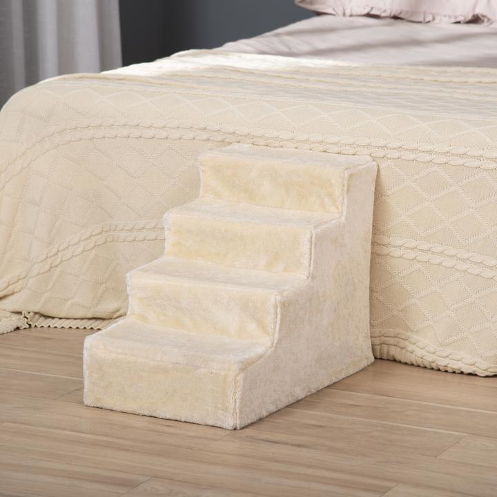 Immagine prodotto PawHut Scala per animali domestici con rivestimento rimovibile (Cane, Lavabile, Pieghevole)