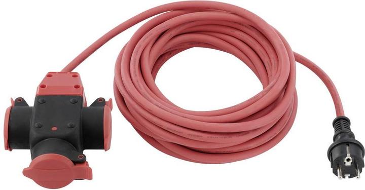 Produktbild Sygonix SY-5806890 Strom Verlängerungskabel 16 A Rot 10.00 m H07RN-F 3G 1,5 mm² (10 m, CEE 7/3)