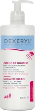 Actual product image Pierre Fabre Dexeryl Shower Cream For Shower 500 Ml (Body cream, 500 ml)