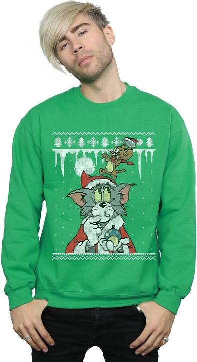 Immagine prodotto Tom & Jerry Christmas Fair Isle Felpa Uomo (S)
