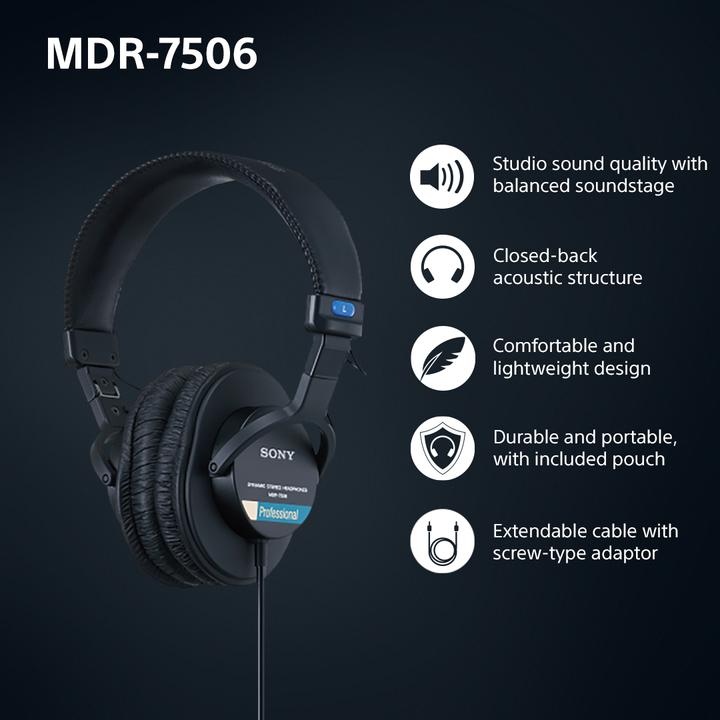 Produktbild Sony Mdr-7506 (Kabelgebunden)