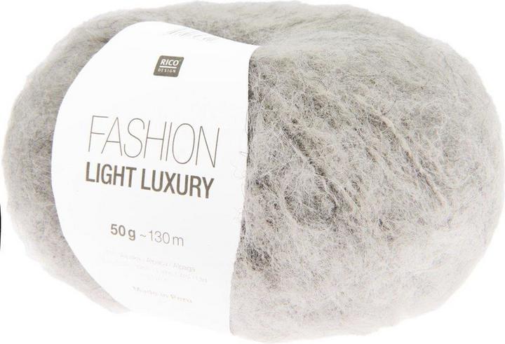 Produktbild Rico Fashion Light Luxury, silbergrau, 50 g, 130 m, 74 % Alpaka, 22 % WO, 4 % Nylon (130 m)
