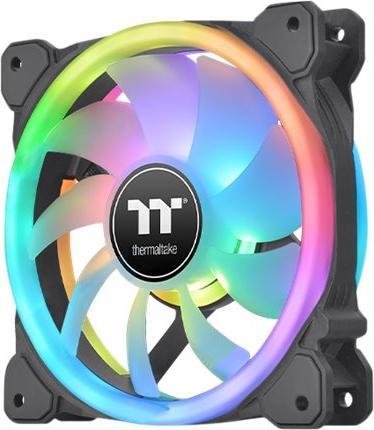Actual product image Thermaltake SWAFAN 14 RGB computer case fan 14 cm Black 3 piece(s) (140 mm, 3 x)