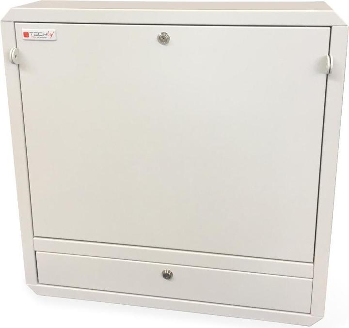 Actual product image Techly Wall-Mounted Security Cabinet For 19-Inch Notebook