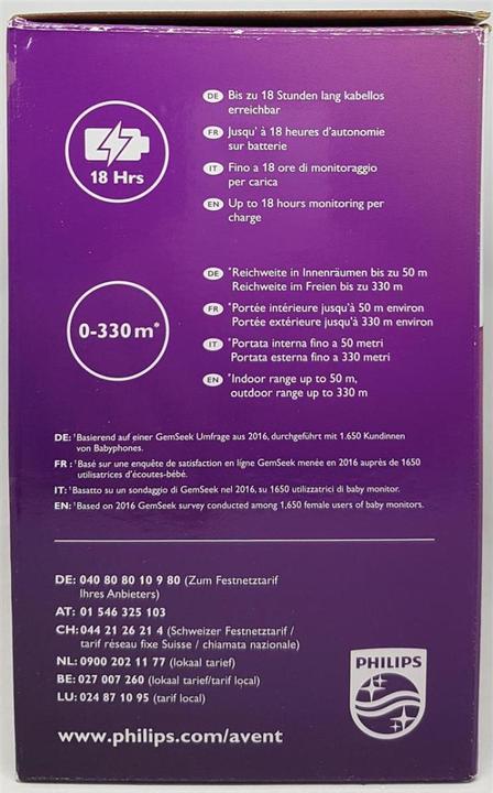 Image du produit Philips Avent Audio Premium (Babyphone Audio, 330 m)