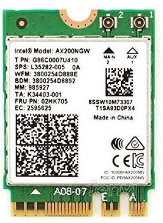 Productafbeelding Intel Wi-Fi 6 AX200 niet vPro (M.2 Een sleutel, M.2 E-sleutel)