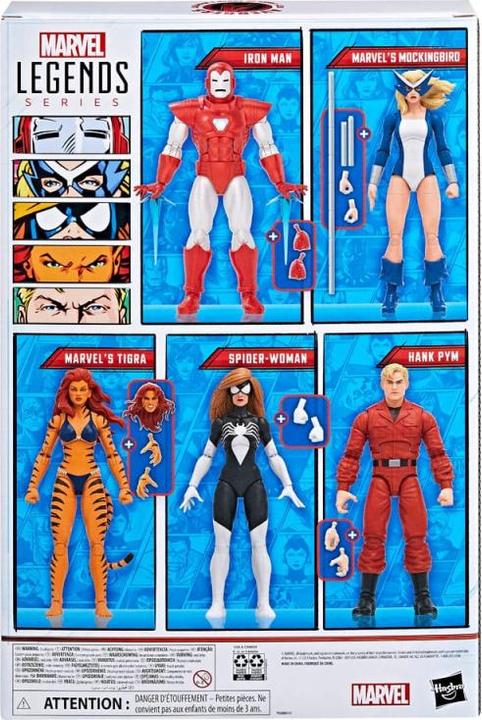 Immagine prodotto Hasbro Marvel Legends confezione da 5 action figures The West Coast Avengers Exclusive da 15 cm