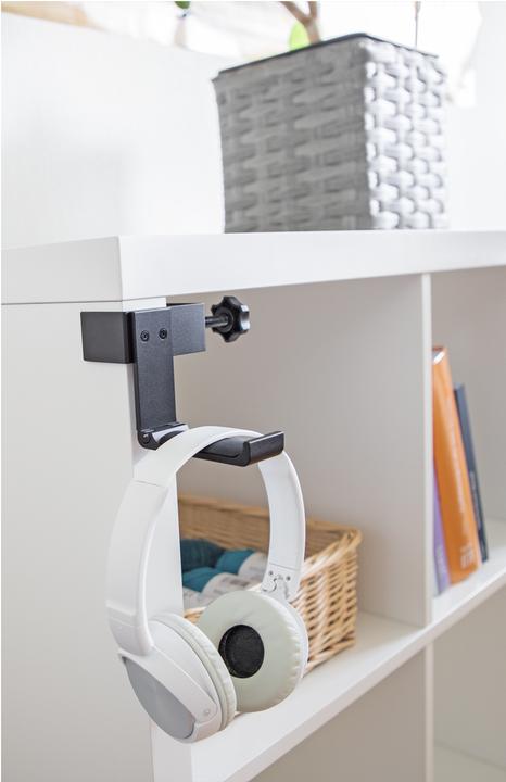 Actual product image Delock Headphone holder adjustable for table mounting Alumi