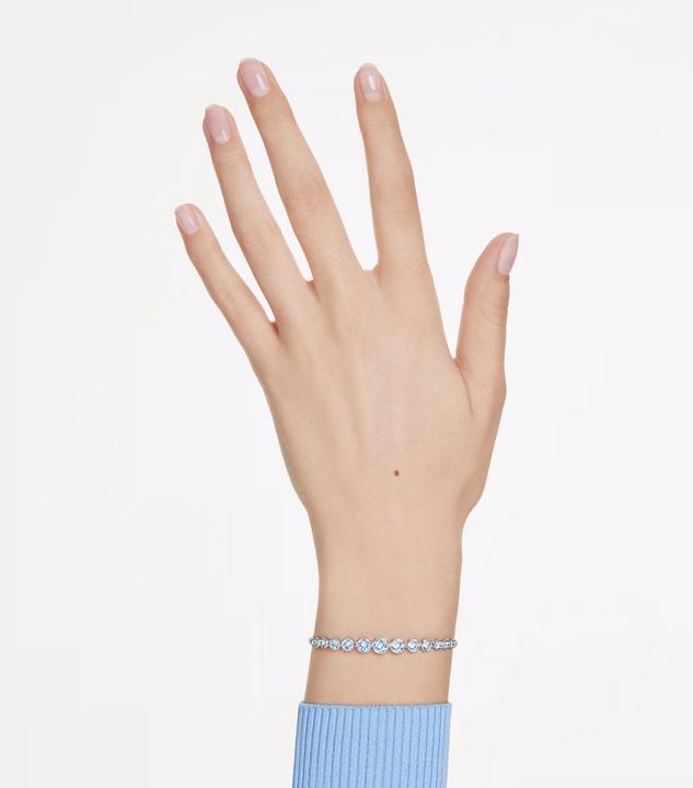 Produktbild Swarovski Imber Tennis Armband Gemischte Rundschliffe Blau (24 cm, Swarovski Metall)