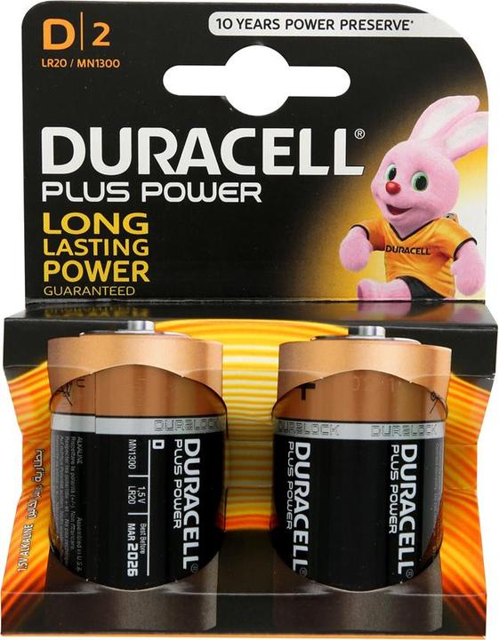 Produktbild Duracell Extra Life (2 Stk., D)
