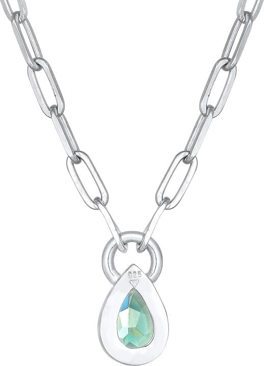 Produktbild Elli Edelsteinkette, Tropfen (925er Sterling Silber, Quarz, 45 cm)