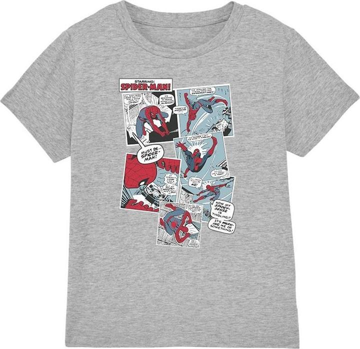 Actual product image Spiderman Childrens/Kids Panel Collage T-Shirt (116)