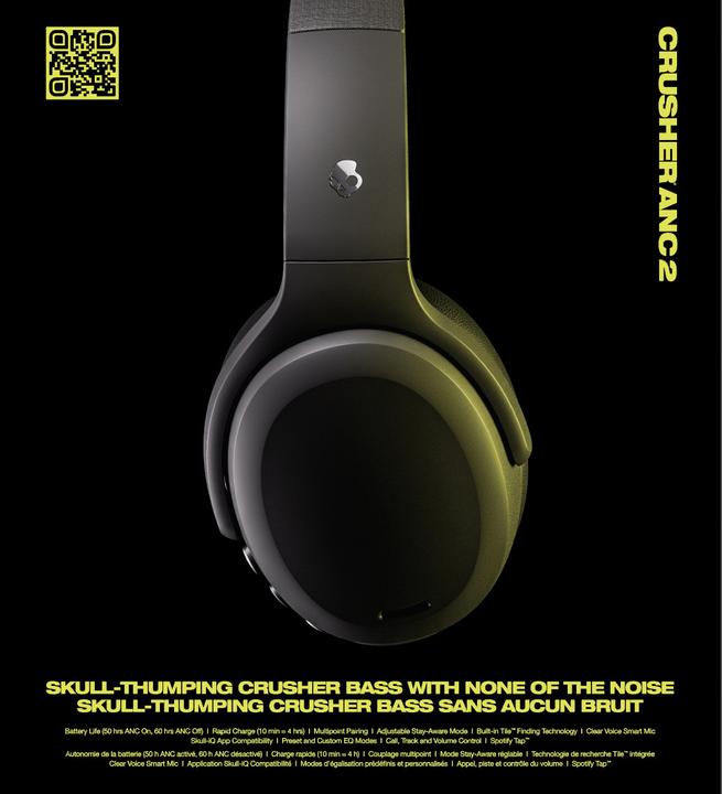Produktbild Skullcandy Crusher 2 (ANC, 50 h, Kabellos, Kabelgebunden)