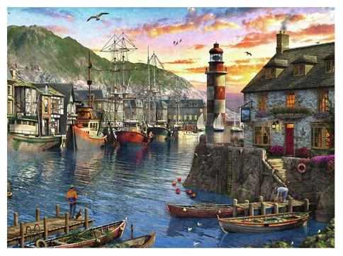 Image du produit Ravensburger Lever du jour au port (500 pièces)