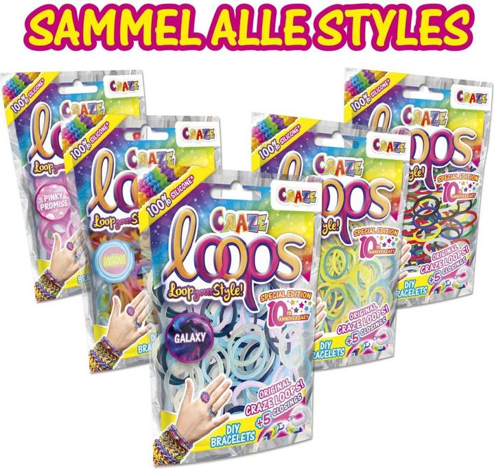 Immagine prodotto Craze Loops - 100 Loops Borsa assortiti.