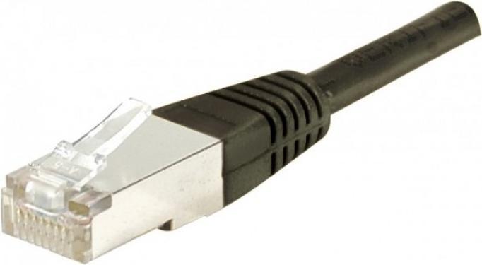 Produktbild Exertis Connect Patchkabel F/UTP, CAT.6, wasserfest, schwarz, 5,0 m Wasserfestes Patchkabel mit besonders schmalem K (F/UTP, CAT6, 5 m)