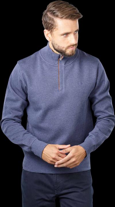Produktbild GANT Sacker Rib Pullover Half Zip Dark Jeansblue Melange (L)