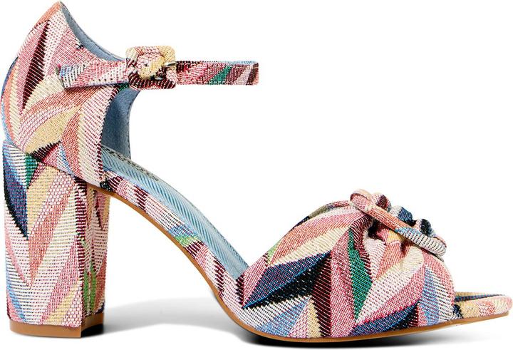 Actual product image Joe Browns Metallic Jacquard Chunky Block Heels (39)