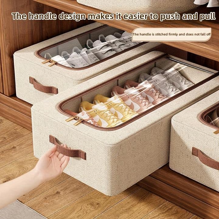 Produktbild Only-Bags.Store 1 St. Stilvolle faltbare Schuhaufbewahrungsbox, perfekt für Haus und Wohnheim