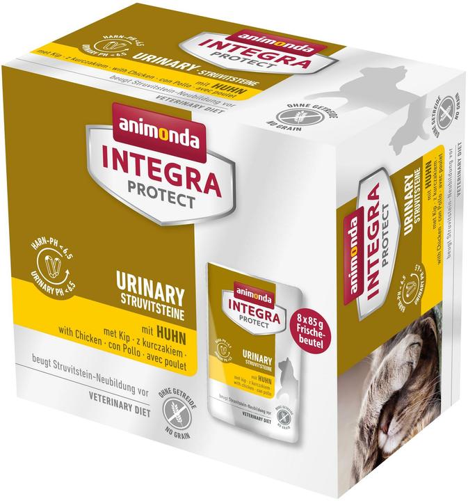 Produktbild animonda INTEGRA PROTECT Urinary Struvit Adult mit Huhn 8 x 85 g (Adult, 8 Stk., 680 g)
