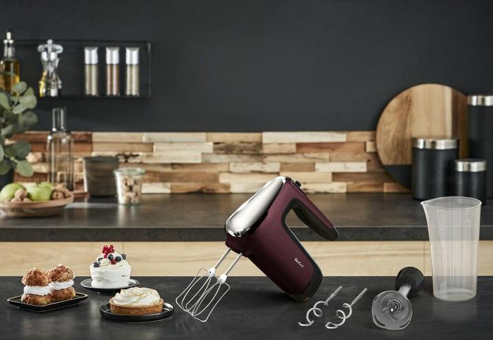 Actual product image Tefal Powermix Silence HT652538 mixer Hand mixer Red (500 W)