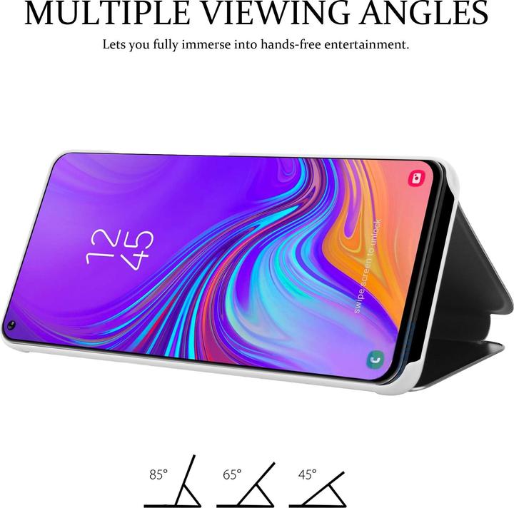 Actual product image Cadorabo Book Smart View Mirror Cover (Samsung Galaxy A8s)