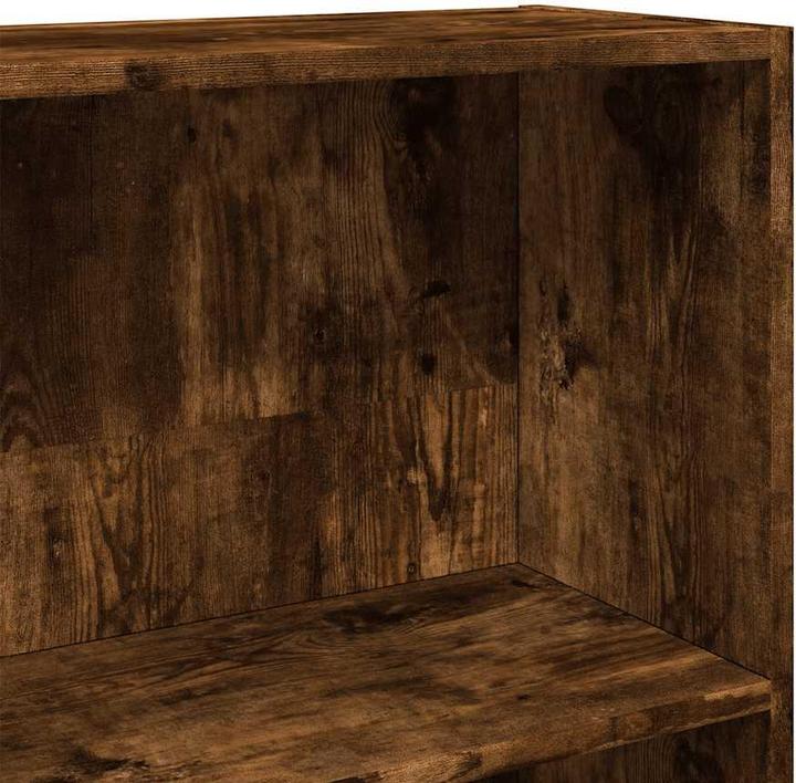 Produktbild VidaXL Bücherregal Bücherschrank Standregal Raumteiler Wandregal Räuchereiche (80 x 30 x 189 cm)