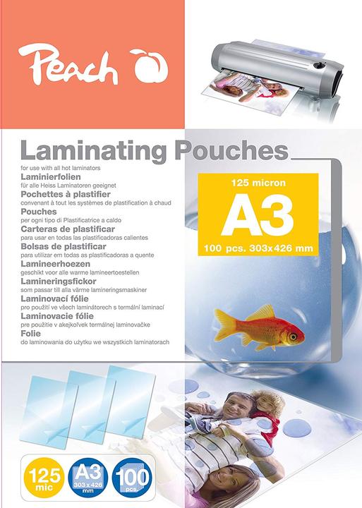 Actual product image Peach Pp525-01 (A3, 100 Piece, 125 µm)