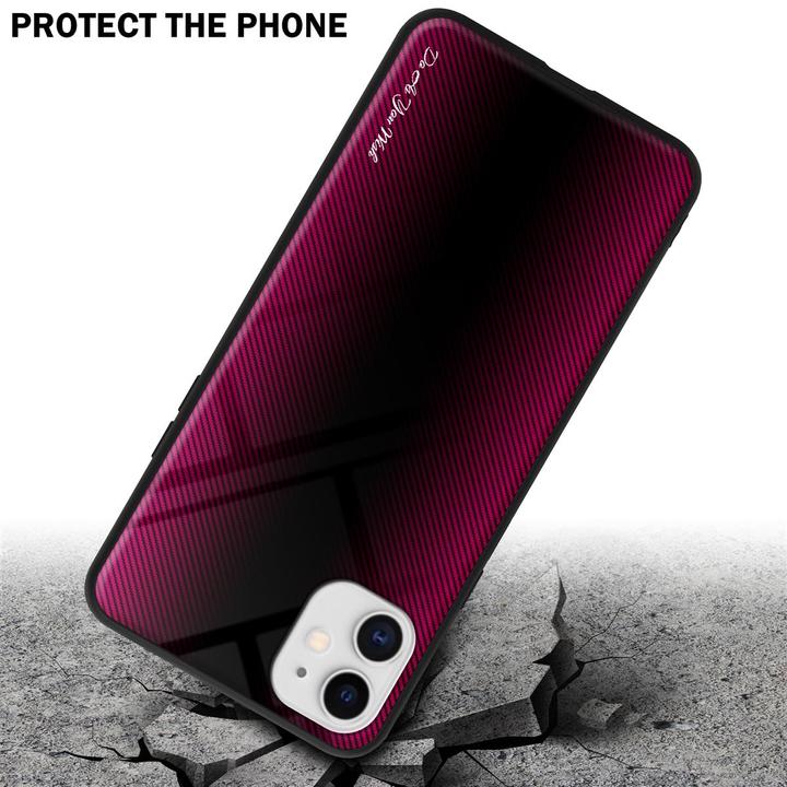 Image du produit Cadorabo TPU Couverture en verre rayé (Apple iPhone 11)