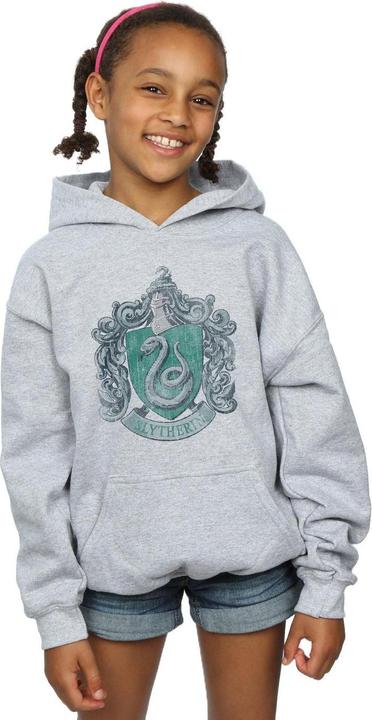 Produktbild Slytherin Distressed Crest Kapuzenpullover Mädchen (140, 146)