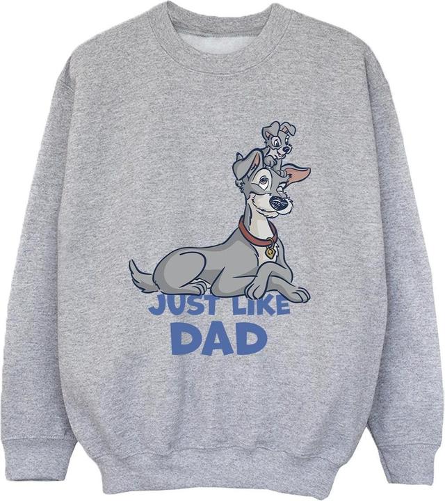 Actual product image Disney Boys Lady And The Tramp Just Like Dad Sweatshirt (140, 146)
