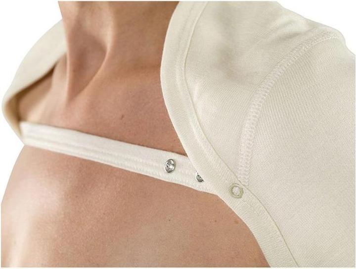 Produktbild Eusana Schuterwaermer doppet gestrickt mit Traegerband ivoire (L)