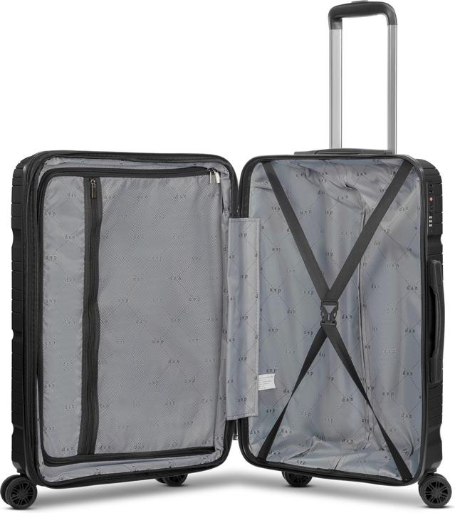 Actual product image D&N Travel Line 4300-Plus 4-wheel trolley M 65 cm with expansion fold (58 l, M (50 - 90l))