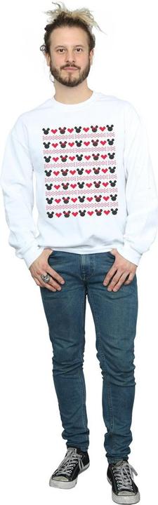 Immagine prodotto Disney Mickey And Minnie Christmas Hearts Felpa Uomo (L)