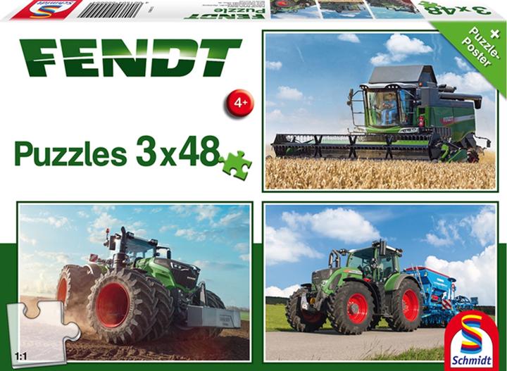 Immagine prodotto Schmidt Spiele Fendt 1050 Vario 724 Vario 6275L 3x48 parti (144 pezzi)