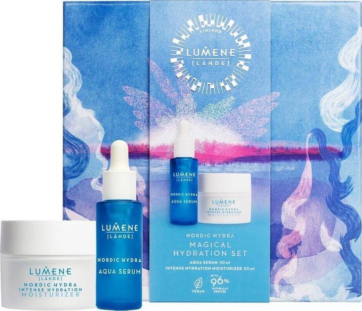 Lumene LUMENE SET Magical Hydration Nordic Hydra Intense Hydration 50ml + Aqua Serum 30ml nawilżający krem (50 ml)