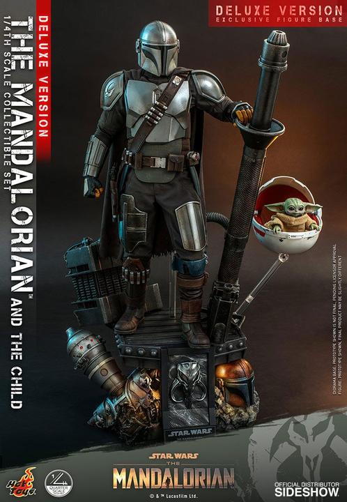 Actual product image Hot Toys Star Wars - The Mandalorian "The Mandalorian & The Child" Deluxe 1/4 Action Figures
