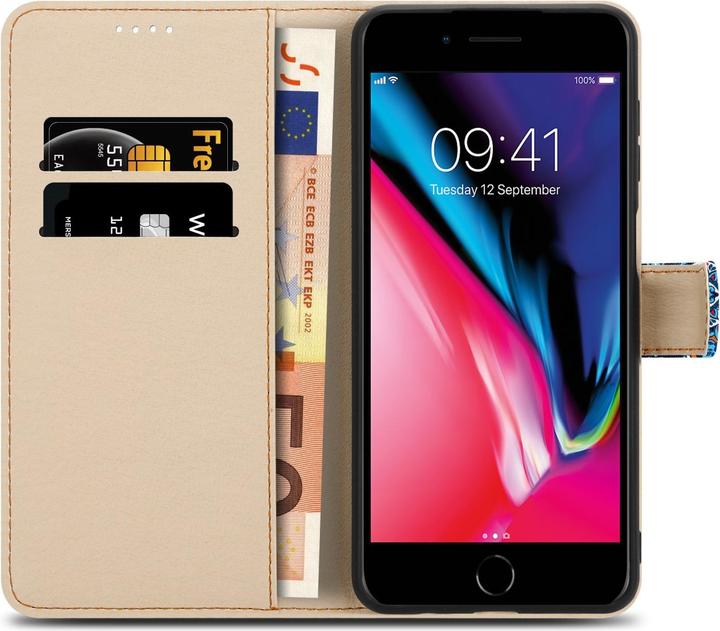 Image du produit Cadorabo Pochette Book avec impression (Apple iPhone 7 Plus, Apple iPhone 7s Plus)